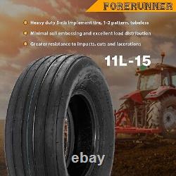 11L-15 New Tire Farm Implement 12 Ply 11LX15 Tractor Tire 11L 15 Tubeless
