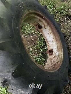 11.2 X 24 farm tractor tire on Allis Chalmers Farmall 2 tractor Tires 4 Lug rims