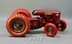 1954 Czech KDN Zetor-25 Farm Tractor Bakelite Wind Up Toy Barum Balloon Tires