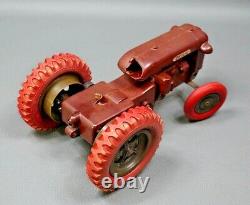 1954 Czech KDN Zetor-25 Farm Tractor Bakelite Wind Up Toy Barum Balloon Tires