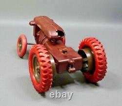 1954 Czech KDN Zetor-25 Farm Tractor Bakelite Wind Up Toy Barum Balloon Tires