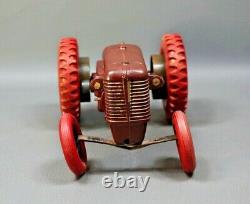 1954 Czech KDN Zetor-25 Farm Tractor Bakelite Wind Up Toy Barum Balloon Tires