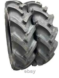 2- 16.9-24 8PR R1 Rear Backhoe Tractor Lug Tires Farm/Ag Heavy Duty Tubeless New