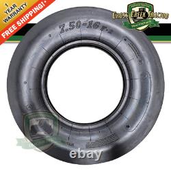 2 7.50-16, 7.50x16, 750x16, 750-16 8 PLY Rib Disc Farm Tractor Tires and Tubes