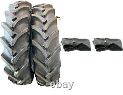 2- 9.5/24 Ag Farm Tractor Tires WithTubes 8 Ply R1 Cub Farmall 9.5-24 9.5x24