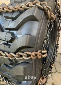 2 NEW USA9.5mm 12-16.5NHS SNOW ICE MUD TIRE CHAINS