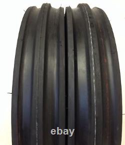 2 New 400-12 Farm TRI RIB 4PLY 400x12 4.00-12 3 RIB Tractor Tires