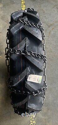 2 New 7-14 Snow Ice Mud ++6mm++ Tire Chains Farm Tractor Loader