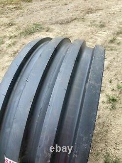 2 New Tires 16.5 L 16.1 Samson 4 Rib F-2M Tractor Front 8 ply Tubeless 16.5L FS