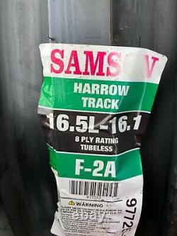 2 New Tires 16.5 L 16.1 Samson 4 Rib F-2M Tractor Front 8 ply Tubeless 16.5L FS