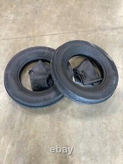 2 New Tires & 2 Tubes BKT 6.00 16 Tractor Front F-2 3 RIb 6 ply 6.00x16