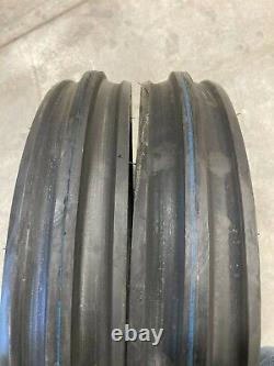 2 TIRES + 2 TUBES 6.50-16 MRL 3-Rib Farm Tractor Tires 6 ply 6.50x16