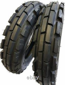 (2 TIRES + 2 TUBES) 7.50-16, 6 PLY ROAD CREW KNK33 Farm Tractor Tires 7.50x16