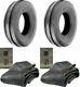 2 (TWO) 6.00-16,600X16,600-16 8 PLY RIB DISC, WAGON Farm Tractor Tires withTubes