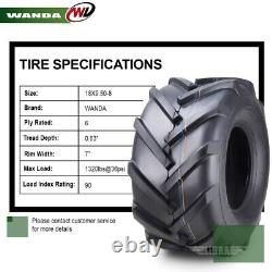 2 WANDA 18x9.5-8 18x9.5x8 Lawn Mower Agriculture Farm Tractor Cart Turf Tire 6PR