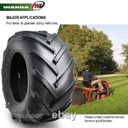 4PC WANDA 15x6-6 & 23x8.5-12 Lawn Mower Agriculture Farm Tractor Tires 4Ply