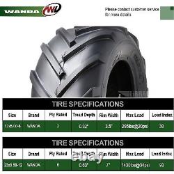 4 WANDA 13x5-6 & 23x8.50-12 Lawn Mower Agriculture Farm Tractor Cart Turf Tires