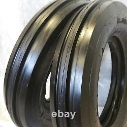 6.00-16 (2 TIRES + 2 TUBES) OZKA 8 PLY Knk-35-3-Rib Farm Tractor Tire 6.00X16