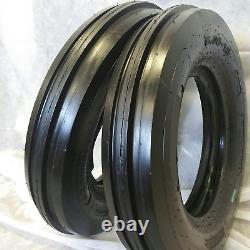 6.00-16 (2 TIRES + 2 TUBES) OZKA 8 PLY Knk-35-3-Rib Farm Tractor Tire 6.00X16