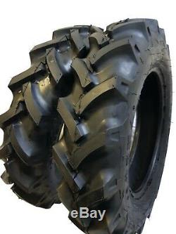 6.00-16, 6.00x16 2 TIRES + 2 TUBES 8 PLY ROAD CREW R1 KNK50 Farm Tractor Tire