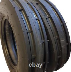 6.00-16 8 PLY (2 TIRES + 2 TUBES) ST-1, F2 3-Rib Farm Tractor Tire 6.00X16