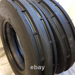 6.00-16 8 PLY (2 TIRES + 2 TUBES) ST-1, F2 3-Rib Farm Tractor Tire 6.00X16