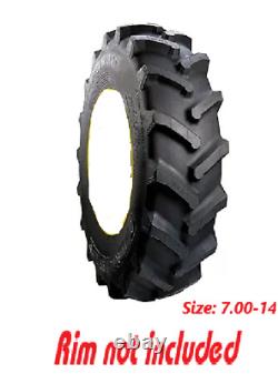 7-14 Front Tire Tubeless R1 6 Ply for JD Kubota New Holland Tractor Farm Truck