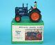 BRITAINS LEAD FARM #128F FORDSON MAJOR TRACTOR E27N RUBBER TYRES BOXED 1930s