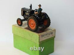 Britains Vintage 1948 Boxed Lead #128f Fordson Major Farm Tractor Rubber Tyres