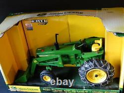 Ertl John Deere 4020 & 48 Loader Tire Chain Farm Tractor 116 Diecast Dealer Toy