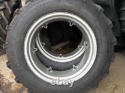 FORD TRACTOR (2) 13.6x28 8 ply Tires withwheels & (2) 650x16 3 rib withtubes