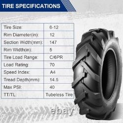 Farm Tractor Tire 6-12 Replace Kubota 7100 Series 4WD H1672Pcs