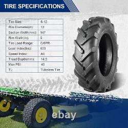 Farm Tractor Tire 6-12 Replace Kubota 7100 Series 4WD H167,2Pcs