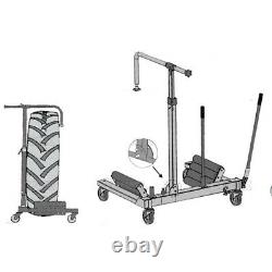 Farm Tractor Tire Heavy Duty Portable Dual Wheel Dolly with 2640 lb. Capacity