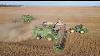 Illinois Soybean Harvest With Two John Deere X9 1100 Combines And 50 Foot Draper Heads