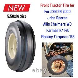 Replace Front Tire 5.50x16 for Farmall Ford 8N/9N Allis Chalmers WD Farm Tractor