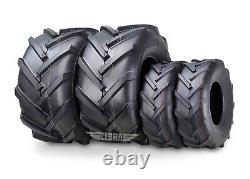 Set4 WANDA 15X6-6 & 18X9.5-8 Lawn Mower Agriculture Farm Tractor Lug Tires 4 Ply