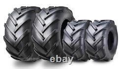 Set 4 WANDA 18x8.5-8 & 23x10.5-12 Lawn Mower Agriculture Farm Tractor Tires 4Ply