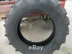 TWO 11.2x24 R1 Farm Tractor Tires 6ply