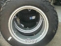 TWO 12.4x28 6 ply R3 Turf FORD JUBILEE 2n 8n Farm Tractor Tires withWheels