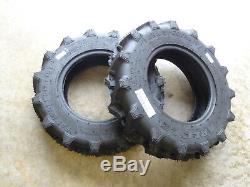 TWO 6-12 Carlisle Farm Specialist R-1 6 ply Tires Made for 4WD Compact Tractors