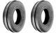 TWO 7.5LX15, 7.5L-15 F-2 Triple Rib Front Farm Tractor Tires 6Ply Rated