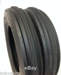TWO NEW 5.00-15 TRACTOR TIRES 5.00x15, 3 Rib F2 Tractor Farm 2 TIRES 500-15