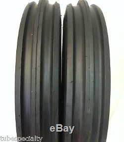 TWO NEW 5.00-15 WithTUBES 5.00x15, 3 Rib F2 Tractor Farm 2 TIRES + 2 TUBES