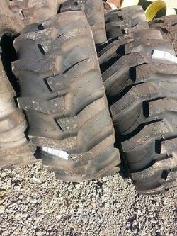 TWO New 17.5Lx24 R4 Kubota, John Deere Farm Tractor Tires
