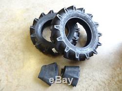TWO New 6-14 BKT TR-126 Deep Lug R-1 Tires WITH Tubes Compact 4wd Farm Tractors