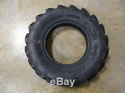 TWO New 7.50-16 BKT AS-504 Farm Tractor Lug Tires WITH Tubes 8 Ply