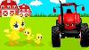 Tractors For Kids With Farm Animals Tractors And Harvesters Cartoon For Toddlers