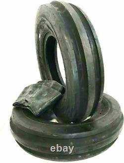 Two 5.00-15, 5.00X15, 3 Rib F2 Tractor Farm 2 TIRES + 2 TUBES 500-15