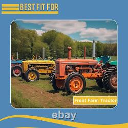 Two 6.00-16 Tri-Rib Front Tractor Tires Tubeless Heavy Duty 600X16 F2 3 Rib Farm